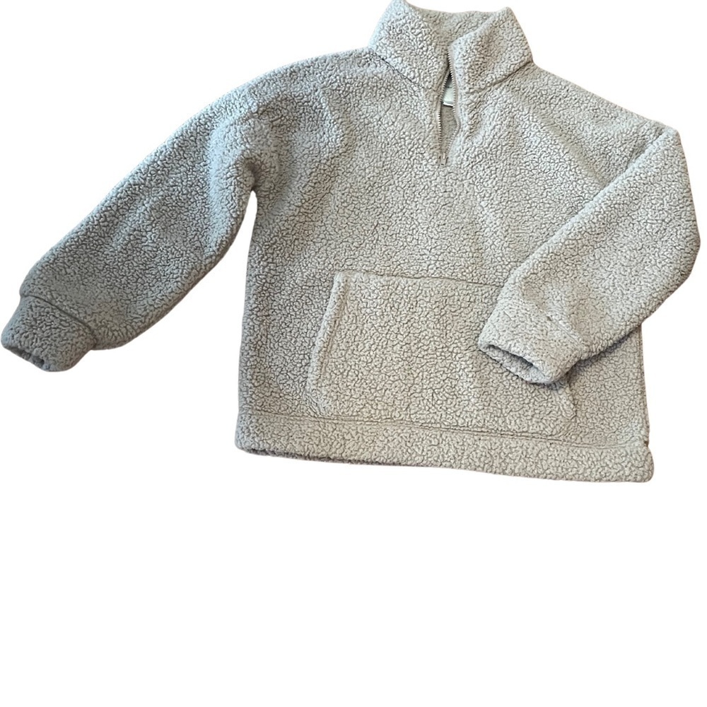 American Eagle Fuzzy Fleece Pullover Sweater Teddy   Size S Fall Cozy Warm